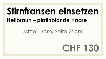 Coifför hairlich GmbH - Preise - Extensions - Stirnfransen - hell