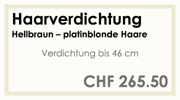 Coifför hairlich GmbH - Preise - Extensions - Verdichtung bis 46 cm - hell