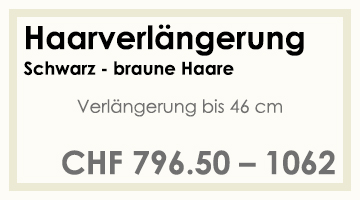 Coifför hairlich GmbH - Preise - Extensions - Verlängerung bis 46 cm - dunkel