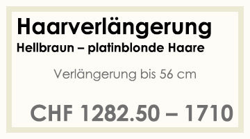 Coifför hairlich GmbH - Preise - Extensions - Verlängerung bis 56 cm - hell