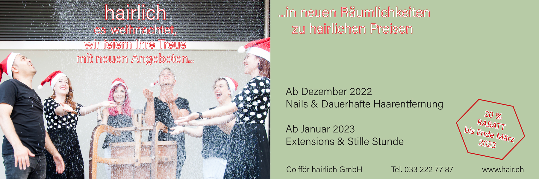 Coifför hairlich GmbH - Weihnachtkarte 2022