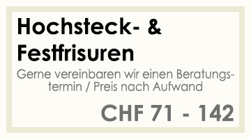 Coifför hairlich GmbH - Preise - Damen - Hochsteck- & Festfrisuren