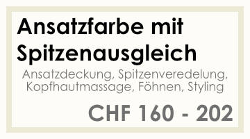 Coifför hairlich GmbH - Preise - Damen - Ansatzfarbe mit Spitzenausgleich