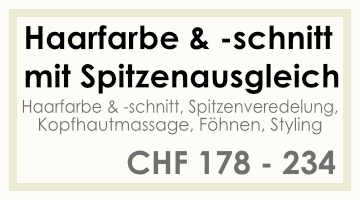 Coifför hairlich GmbH - Preise - Damen - Haarfarbe & -schnitt mit Spitzenausgleich komplett